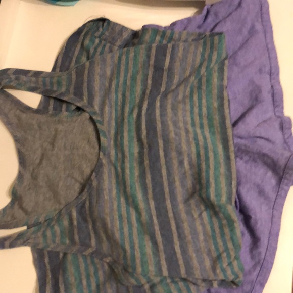 Pajama tank and shorts set size small purple/grey - Picture 2 of 5